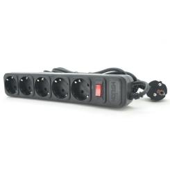 Сетевой фильтр питания Merlion 5 розеток, 1,8 м Фото