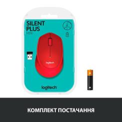 Мышка Logitech M330 Silent plus Red Фото 6
