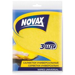 Салфетки для уборки Novax універсальні 3 шт. Фото