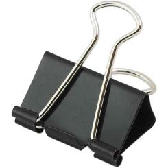 Биндер металлический Buromax 32мм, 12шт, black Фото