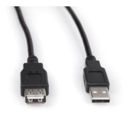 Дата кабель Vinga USB 2.0 AM/AF 1.8m Фото 3