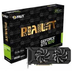 Видеокарта Palit GeForce GTX1070 8192Mb Dual Фото