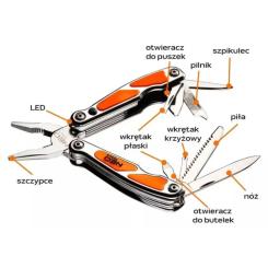 Мультитул Neo Tools mini, 10 элементов, с LED Фото 4