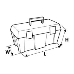 Ящик для инструментов Topex 18 '', лоток Фото 1