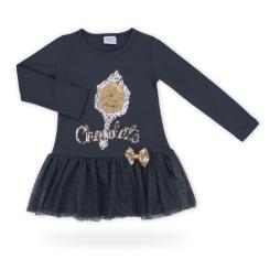 Платье детское Breeze с кружевной юбкой "Chocolate" Фото