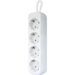 Сетевой удлинитель Defender E430 3.0 m 4 роз white Фото 1