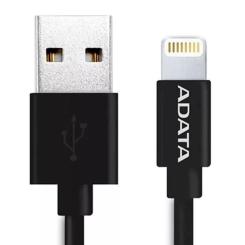Дата кабель ADATA USB 2.0 AM to Lightning 1.0m MFI Black Фото 1