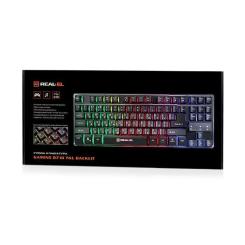 Клавиатура REAL-EL 8710 Gaming TKL Backlit Black Фото 2