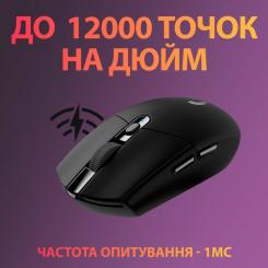 Мышка Logitech G305 Lightspeed Black Фото 2