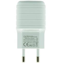 Зарядное устройство Optima 2xUSB Force (2.1A) White Фото