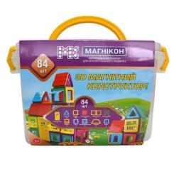 Конструктор Магнікон 84 детали Plastic box Фото 3