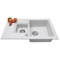 Мойка кухонная Perfelli PIERRA PGP 536-78 WHITE Фото 2