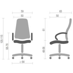 Офисное кресло Аклас Кап FX СН TILT Серое Фото 5