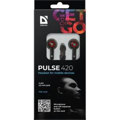Наушники Defender Pulse 420 Red Фото 5