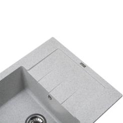 Мойка кухонная Ventolux SILVIA (GRAY GRANIT) Фото 5