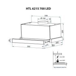 Вытяжка кухонная Minola HTL 6215 I 700 LED Фото 11