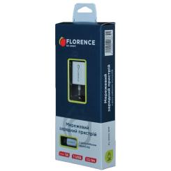 Зарядное устройство Florence 1USB 1A + microUSB cable white Фото 3