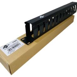 Кабельный организатор Atcom 19" 1U гребінчатий, цільнометалевий Фото 2
