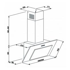 Вытяжка кухонная Eleyus VERTICAL 700 60 BG Фото 11