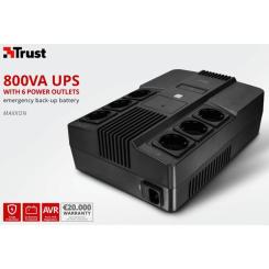 Источник бесперебойного питания Trust Maxxon 800VA UPS Фото 10