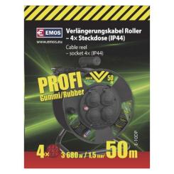 Сетевой удлинитель EMOS катушка 4 роз., 50 м Фото 3