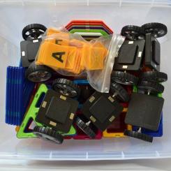 Конструктор Магнікон 268 деталей Plastic box Фото 2