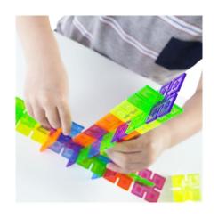 Конструктор Guidecraft Interlox Squares Квадраты, 96 деталей Фото 6