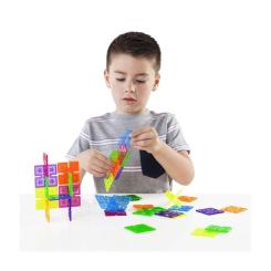 Конструктор Guidecraft Interlox Squares Квадраты, 96 деталей Фото 7