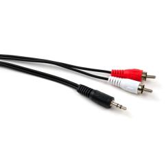 Кабель мультимедийный Vinga 3.5mm M to 2xRCA M 5.0m Фото 1