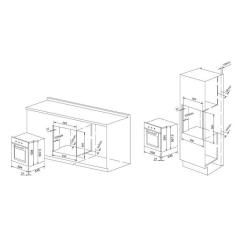 Духовой шкаф Pyramida F 80 M GBL Фото 11