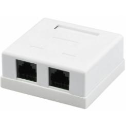 Компьютерная розетка Kingda RJ45x2 UTP cat.5e Фото