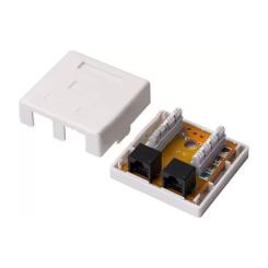 Компьютерная розетка Kingda RJ45x2 UTP cat.5e Фото 1