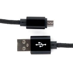 Дата кабель Dengos USB 2.0 AM to Micro 5P 1.0m black Фото 1