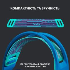Наушники Logitech G733 Lightspeed Wireless RGB Gaming Headset Blue Фото 1
