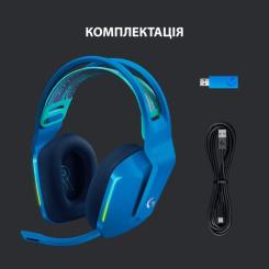 Наушники Logitech G733 Lightspeed Wireless RGB Gaming Headset Blue Фото 5