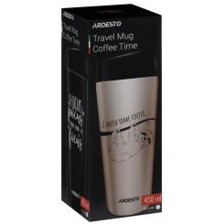 Термокружка Ardesto Coffee Time Bradypus 450 мл Beige Фото 6