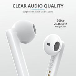 Наушники Trust Primo Touch True Wireless Mic White Фото 9