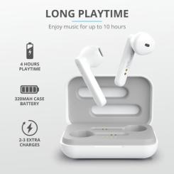 Наушники Trust Primo Touch True Wireless Mic White Фото 11