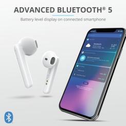Наушники Trust Primo Touch True Wireless Mic White Фото 8