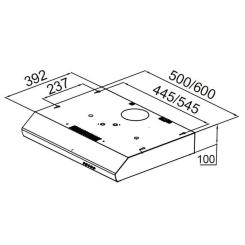 Вытяжка кухонная Pyramida UX 60 BL Фото 8