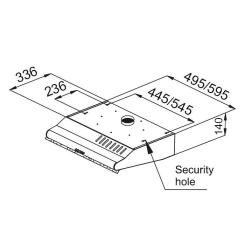 Вытяжка кухонная Pyramida WHX 60 BL Фото 9