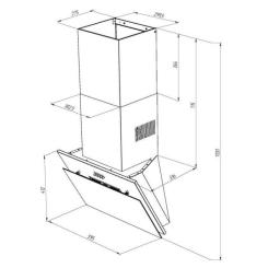 Вытяжка кухонная Pyramida NR-MG 60 (1000) M WH Фото 10