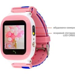 Смарт-часы Amigo GO004 Splashproof Camera+LED Pink Фото 2