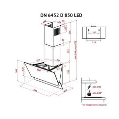 Вытяжка кухонная Perfelli DN 6452 D 850 IV LED Фото 10