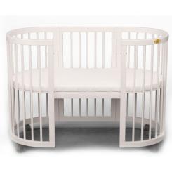 Кроватка Ingvart SMART BED OVAL молочний Фото