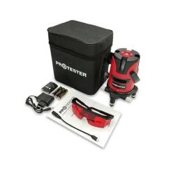 Лазерный нивелир Protester 2 линии 1H/1V красный луч Фото 1