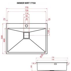 Мойка кухонная Weilor IMMER WRT 7750 Фото 9