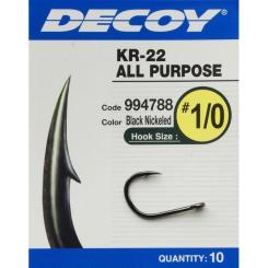 Крючок Decoy KR-22 Black Nickeled 05 (12 шт/уп) Фото 1