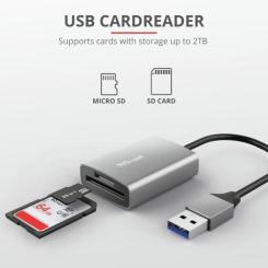 Считыватель флеш-карт Trust DALYX FAST USB 3.2 ALUMINIUM Фото 5
