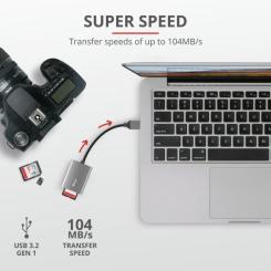 Считыватель флеш-карт Trust DALYX FAST USB 3.2 ALUMINIUM Фото 6